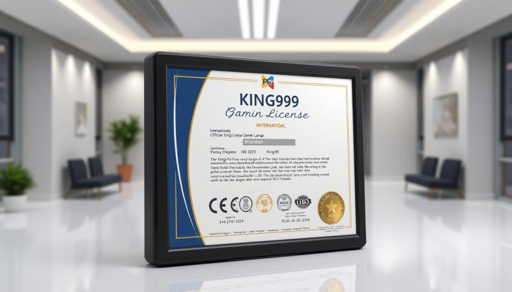 ใบอนุญาตเกมส์ระหว่างประเทศและมาตรฐาน PG KING99